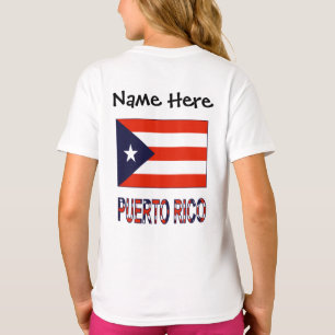 Puerto Rico puerto-ricanische Flagge Blau Personal T-Shirt