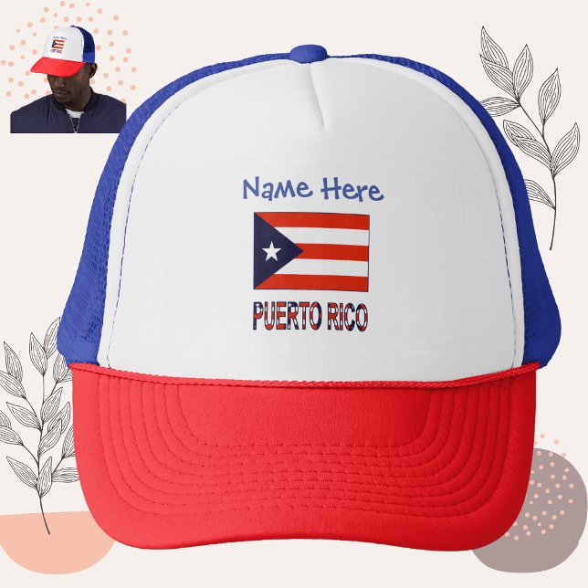 Puerto Rico Puerto Rico Flag Blau Personalisierung Truckerkappe (Von Creator hochgeladen)