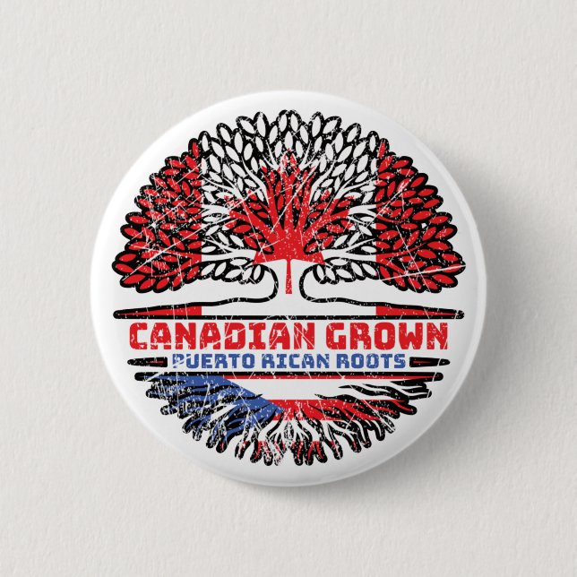 Puerto Rico Puerto Rico Kanada Roots Button (Vorderseite)