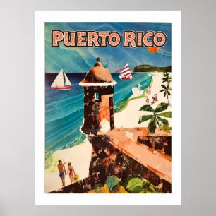 Puerto Rico Rand 18x24 Reiseposter Poster
