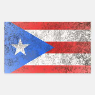 Puerto Rico Rechteckiger Aufkleber