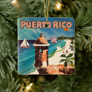 Puerto Rico Reise-Schmuck Keramikornament