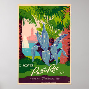 Puerto Rico Reiseplakat Poster
