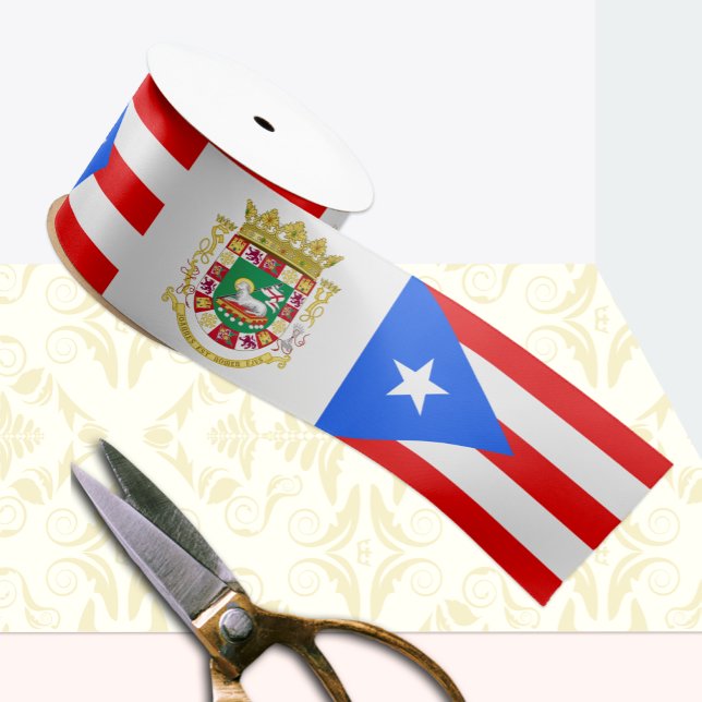 Puerto Rico Ribbon, Emblem, Puerto-Rico-Flagge Satinband (Von Creator hochgeladen)