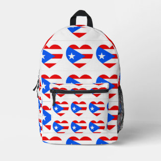 Puerto Rico-Rikanische Flagge Bedruckter Rucksack