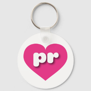 Puerto Rico Rosa - I Liebe Schlüsselanhänger