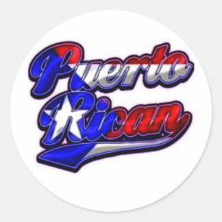 Puerto Rico Runder Aufkleber