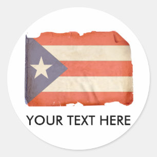 PUERTO RICO RUNDER AUFKLEBER