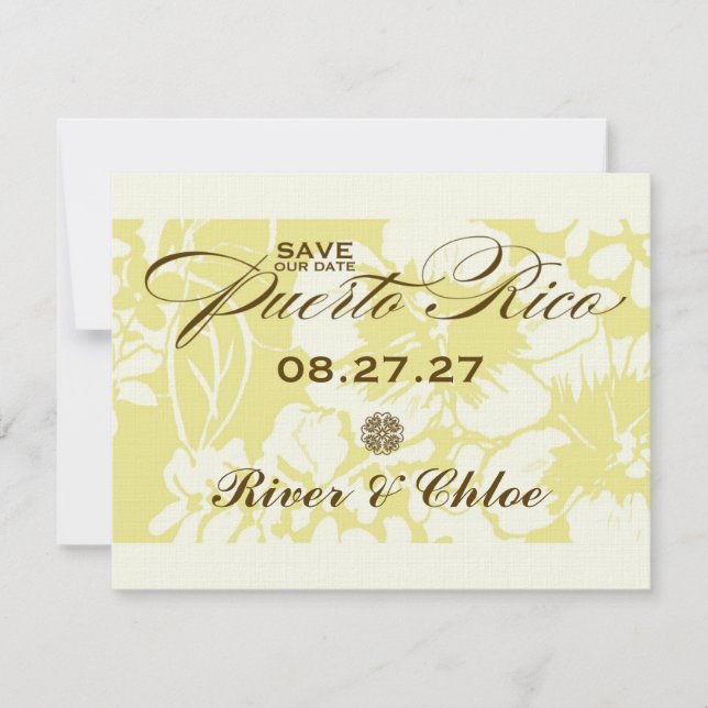 PUERTO RICO SAVE THE DATE (Vorderseite)