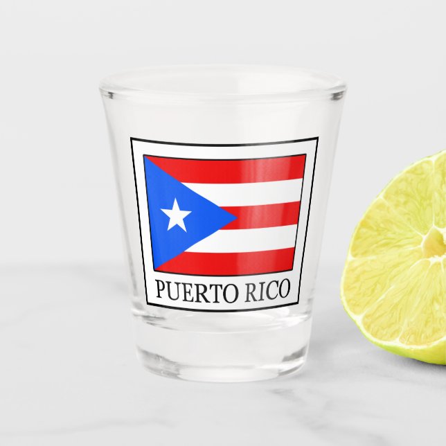 Puerto Rico Schnapsglas (Vorderseite)