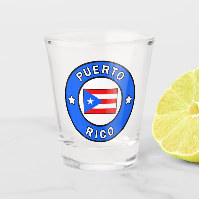Puerto Rico Schnapsglas (Vorderseite)