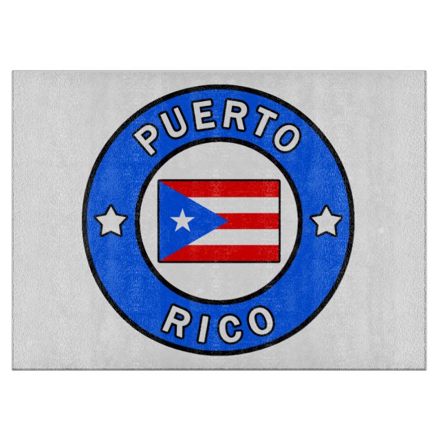 Puerto Rico Schneidebrett (Vorderseite)