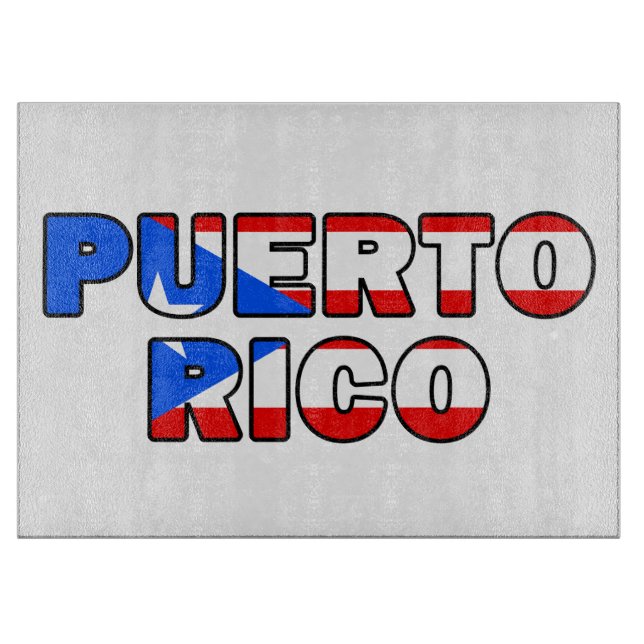 Puerto Rico Schneidebrett (Vorderseite)