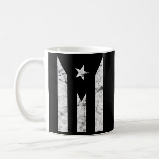 Puerto Rico Schwarze Flagge Puerto Rico Prix unabh Kaffeetasse