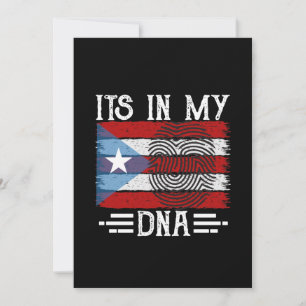 PUERTO RICO SEIN IN MEINER DNA-FLAG EINLADUNG