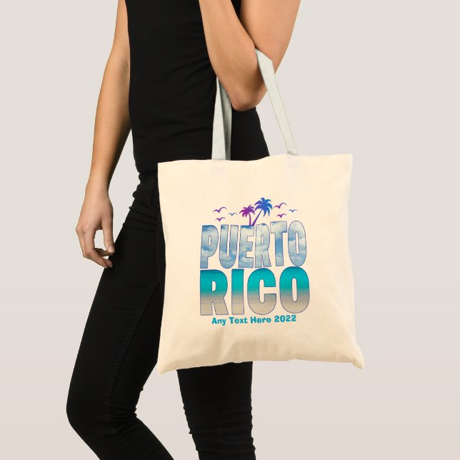 Puerto Rico Sommer Urlaub Souvenirs Familie 2022 Tragetasche (Vorderseite (Produkt))