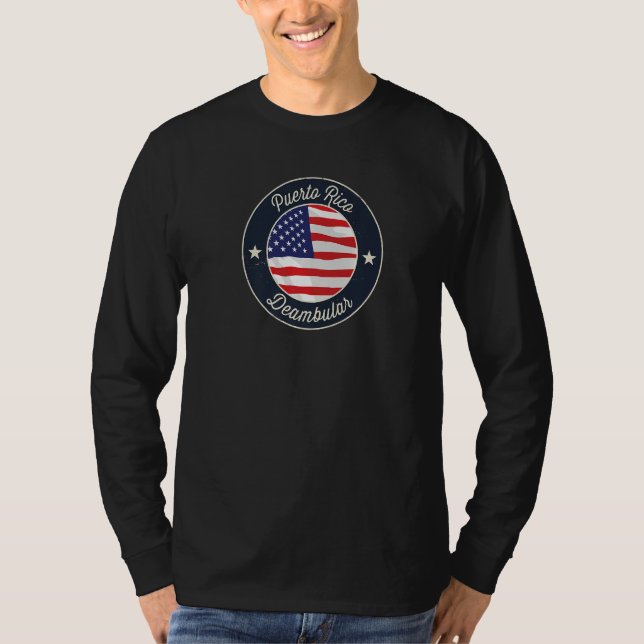 Puerto Rico Souvenir Retro Graphic Premium T-Shirt (Vorderseite)
