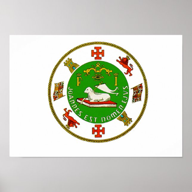Puerto Rico Staat Siegel Poster (Vorne)
