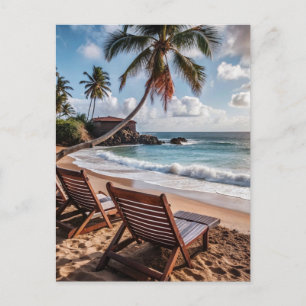 Puerto Rico Strandentspannung Postkarte