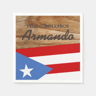 Puerto Rico Themenflagge Serviette