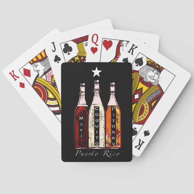 Puerto Rico Traditionelle Getränke Spielkarten (Rückseite)