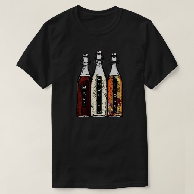 Puerto Rico Traditionelle Getränke T-Shirt (Design vorne)
