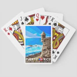 Puerto Rico Travel Postcard Playing Cards Spielkarten