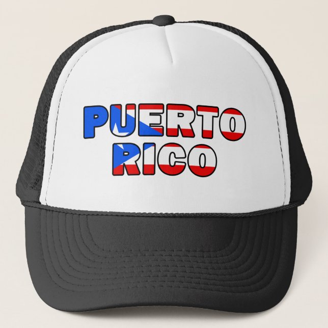 Puerto Rico Truckerkappe (Vorderseite)