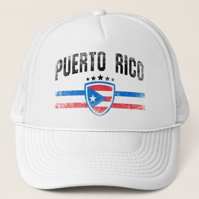 Puerto Rico Truckerkappe (Vorderseite)
