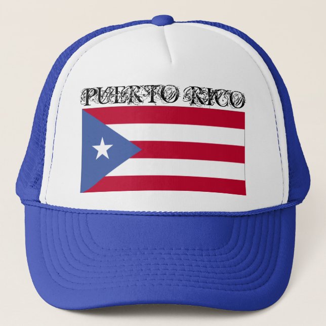 Puerto Rico Truckerkappe (Vorderseite)