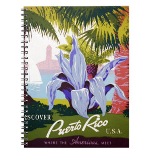 Puerto Rico U.S.A., WPA Tourismus und Parkplakat Notizblock