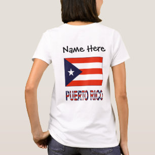Puerto Rico und Puerto Rico Flag mit Ihrem Namen T-Shirt