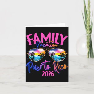Puerto Rico Urlaub 2026 Souvenir passende Familie Karte