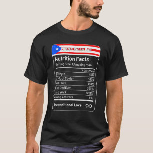 Puerto Rico Vater Ernährung Fakten Shirt
