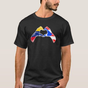 Puerto Rico Venezuela Flagge Puerto Rico Venezuela T-Shirt