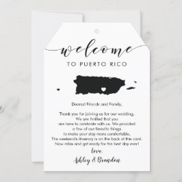 Puerto Rico Wedding Begrüßungstag Letter Tour