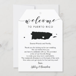 Puerto Rico Wedding Begrüßungstag Letter Tour