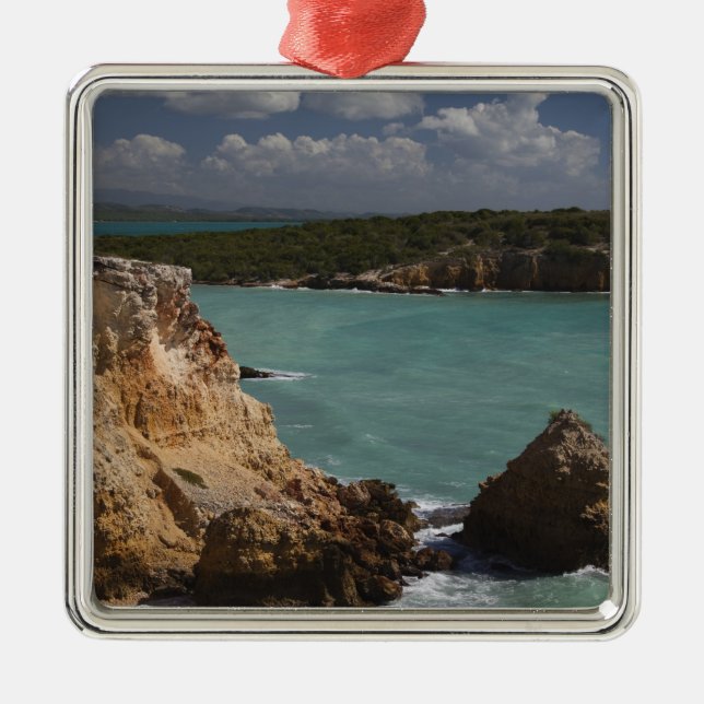 Puerto Rico, Westküste, Cabo Rojo, Küste 3 Silbernes Ornament (Vorne)