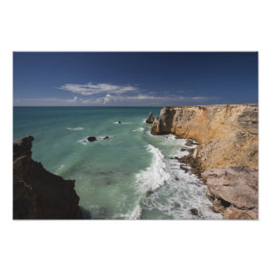 Puerto Rico, Westküste, Cabo Rojo, Küstenlinie Fotodruck
