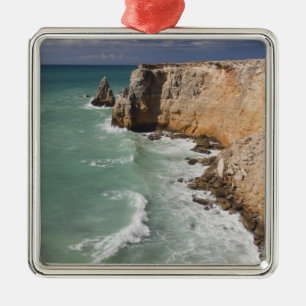Puerto Rico, Westküste, Cabo Rojo, Küstenlinie Ornament Aus Metall
