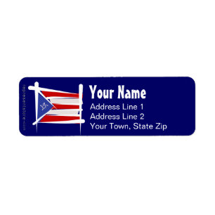 Puerto- Ricobürsten-Flagge