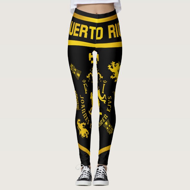 Puerto- Ricoemblem Leggings (Vorderseite)
