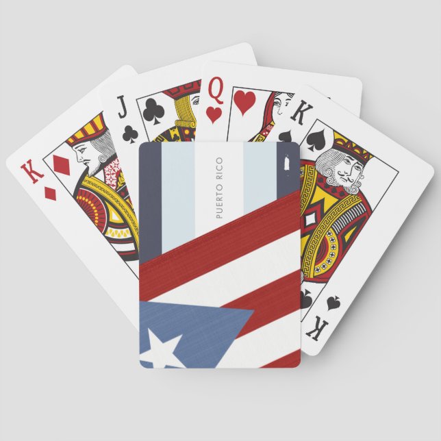 Puerto-Ricofahne Spielkarten (Rückseite)
