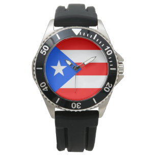 Puerto- Ricoflagge Armbanduhr