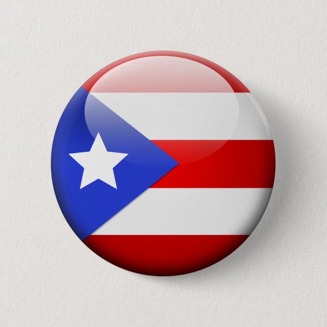 Puerto- Ricoflagge Button (Vorderseite)
