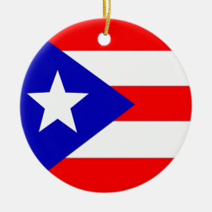 Puerto- Ricoflagge Keramikornament