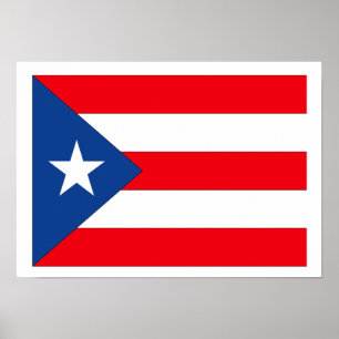 Puerto- Ricoflagge Poster