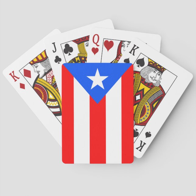 Puerto- Ricoflagge Spielkarten (Rückseite)