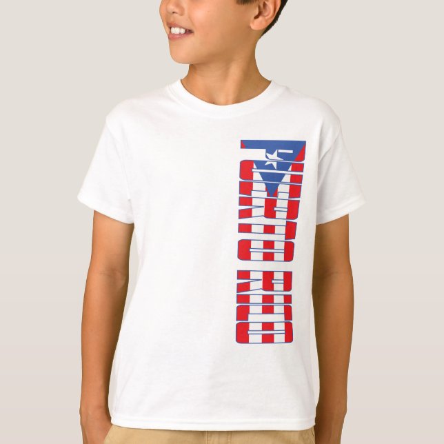 Puerto- Ricoflagge T-Shirt (Vorderseite)