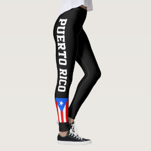 Puerto- Ricoflaggen-Leggings für Workoutsport u. Leggings